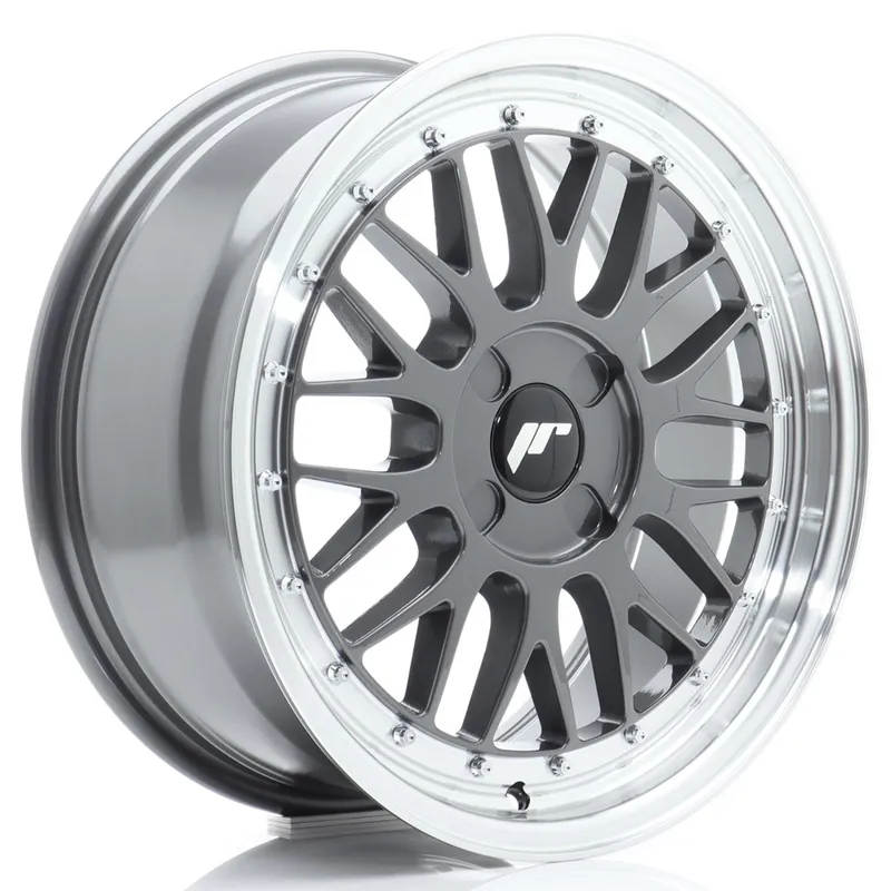 Janta aliaj 17″ JR Wheels JR23 17×7,5 ET20-40 4H BLANK Hyper Gray w/ Machined Lip Doar azi