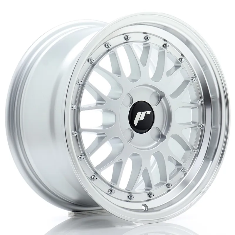 Janta aliaj 16″ JR Wheels JR23 16×8 ET20-45 4H BLANK Hyper Silver w/ Machined Lip Cumpărături sigure
