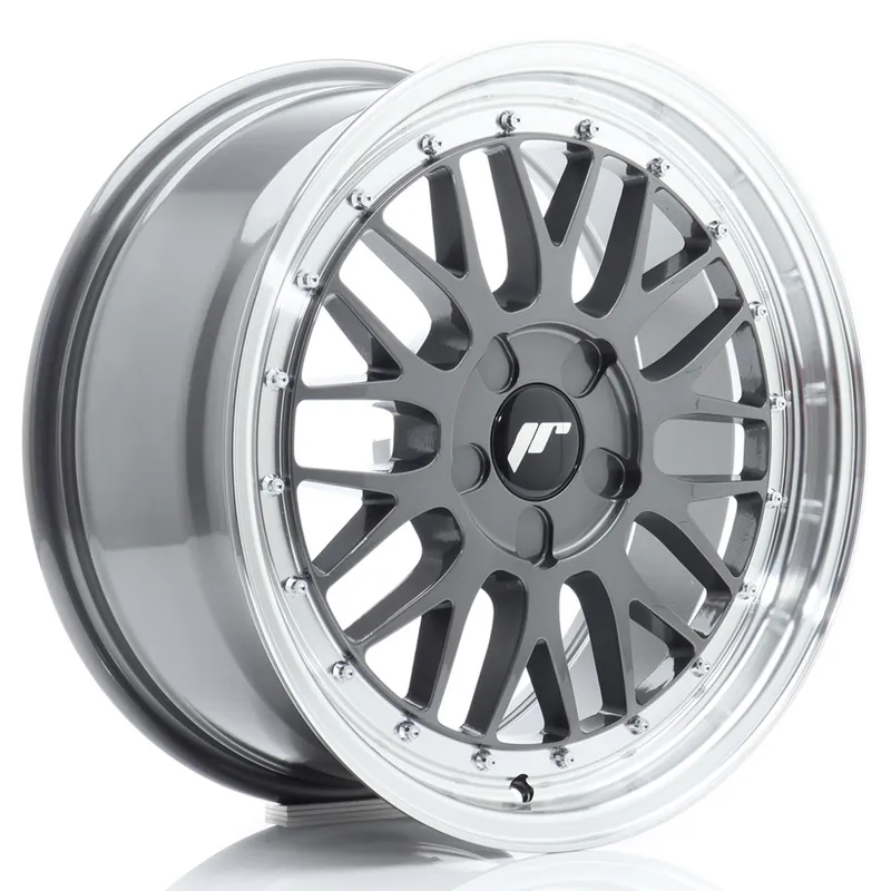 Janta aliaj 17″ JR Wheels JR23 17×8 ET20-45 5H BLANK Hyper Gray w/ Machined Lip Noutate