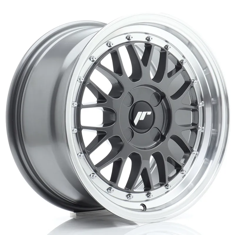Janta aliaj 16″ JR Wheels JR23 16×8 ET20-45 4H BLANK Hyper Gray w/ Machined Lip Reducere