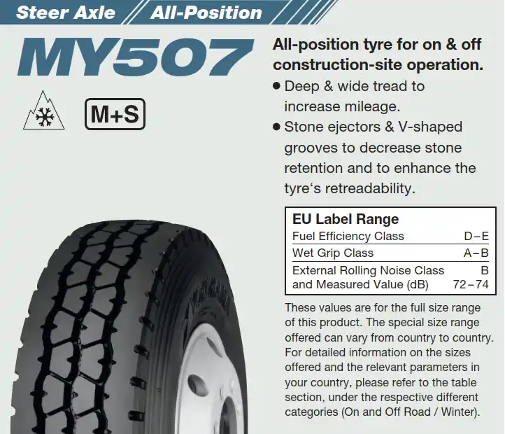 Anvelopa Vara 315/80R22.5 156/150K YOKOHAMA MY507 Preferatul clienților
