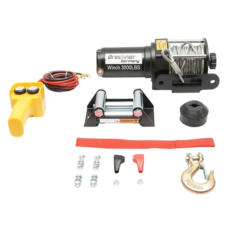 Reducere extra Troliu electric cu telecomanda 12V, 1,6T (3000lbs) lungime cablu 9.2m