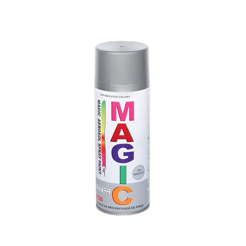 Spray vopsea MAGIC ARGINTIU 450 ml Retur ușor