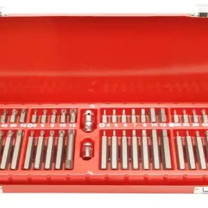 Plată securizată Set 54 piese imbus, biti torx, hex si spline Breckner Germany