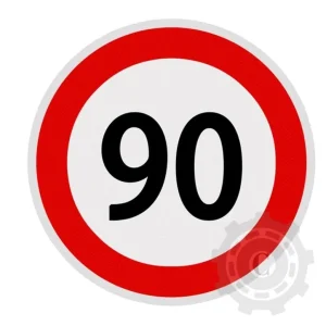 Discount AUTOCOLANT LIMITA VITEZA 90KM CLASA I D 200MM BORG HICO