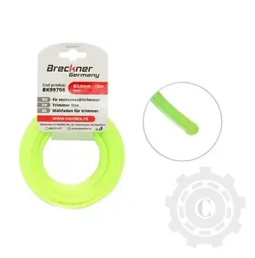 Plată securizată Fir stea pentru motocoasa, 3 mm x 15 m