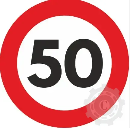 Livrare rapidă AUTOCOLANT MIC LIMITA VITEZA 50KM