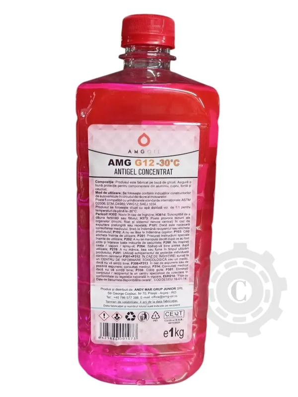 ANTIGEL CONCENTRAT G12 -30 1KG Transport gratuit
