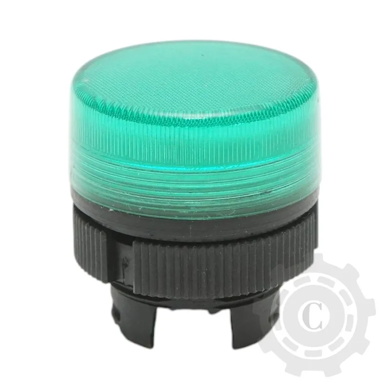 Doar azi Cap indicator iluminat verde Ø 22mm LAY5