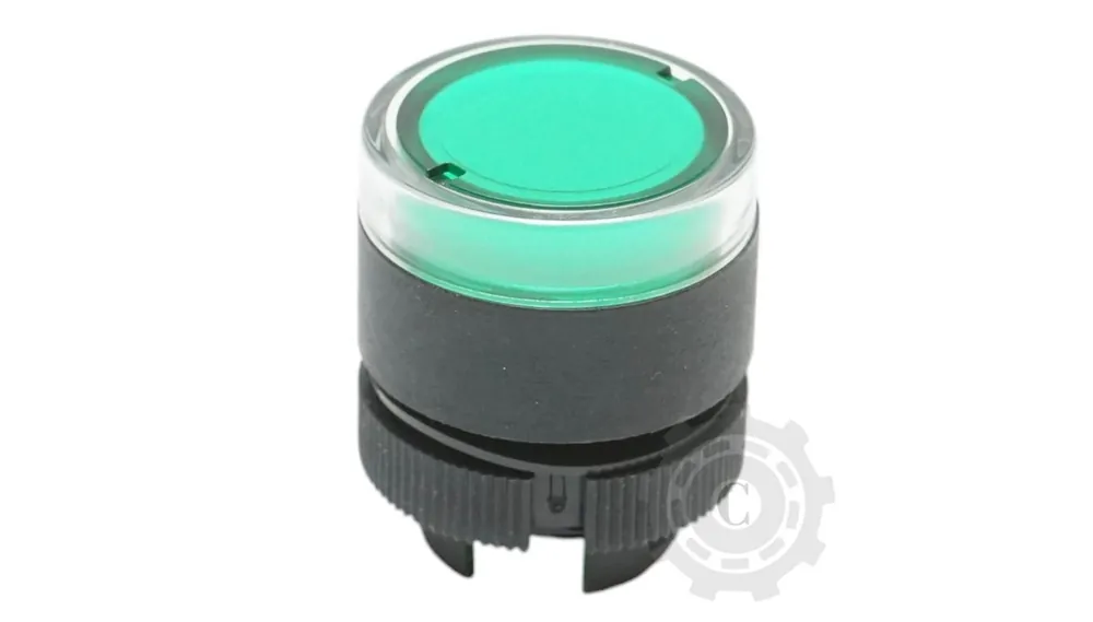 Retur gratuit Cap buton comanda iluminat verde Ø 22mm LAY5