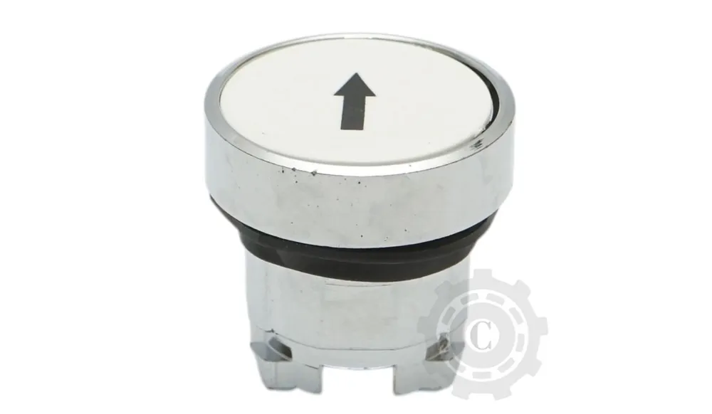 Cap buton comanda alb sageata sus Ø 22mm Disponibil imediat