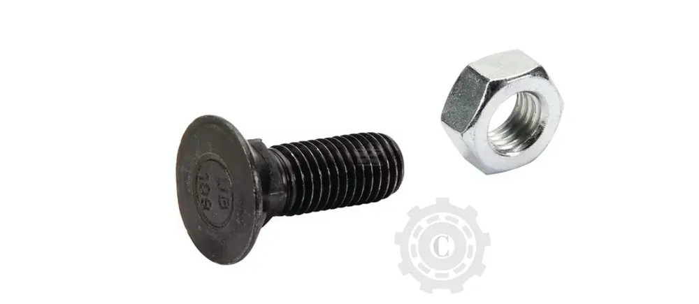 Preț mic Surub plug cap plat inecat gat patrat DIN608 M14x40mm