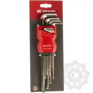 Nu rata 1809010055KR SET IMBUSURI HEXAGONALE 1,5-10MM ZINCATE 9 PCS