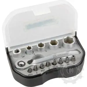 Popular 1804970909KR SET MINI DE CAPETE SURUBELNITA SI CHEI TUBULARE 1/4" 14 PIESE