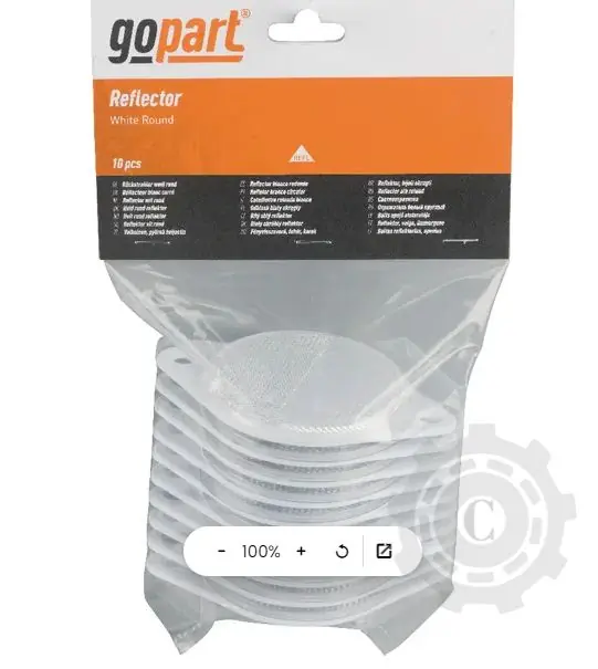 LA75016 REFLECTOR ALB ROTUND Noutate