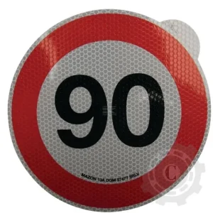 Expediere rapidă AUTOCOLANT INDICATOR LIMITA DE VITEZA 90km/h