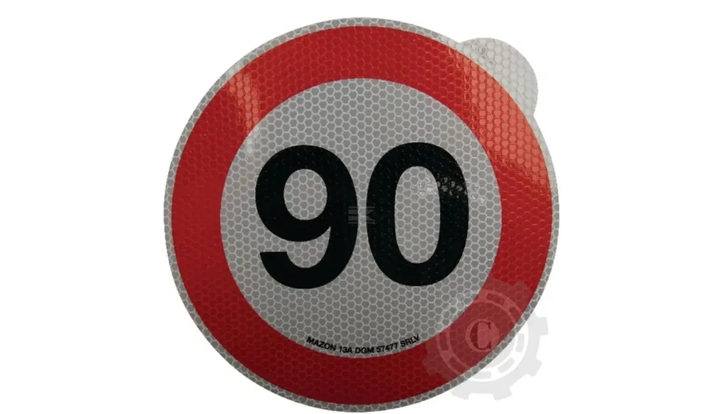 Expediere rapidă AUTOCOLANT INDICATOR LIMITA DE VITEZA 90km/h