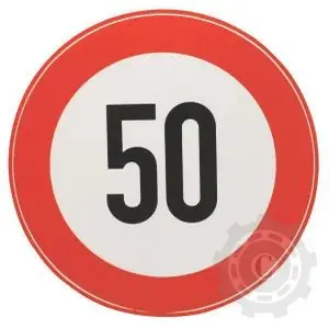 BF50S AUTOCOLANT INDICATOR LIMITA DE VITEZA 50 KM Reduceri