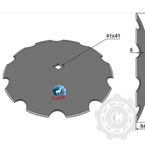 Expediere rapidă TALER DISC CRESTAT 610 P40 NIAUX