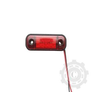 LAMPA LATERALA GABARIT SLIM ROSU 12-24V Premium