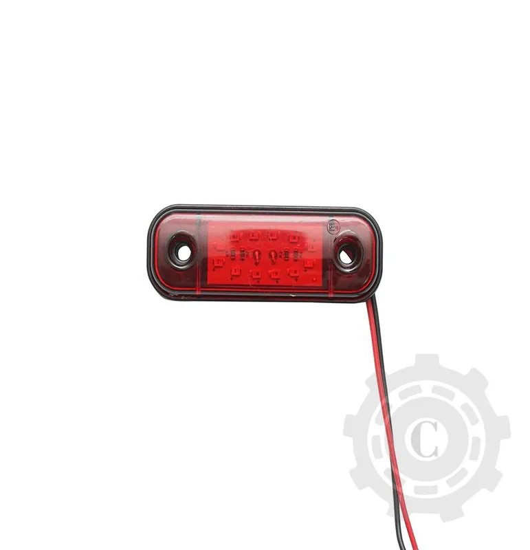 LAMPA LATERALA GABARIT SLIM ROSU 12-24V Premium