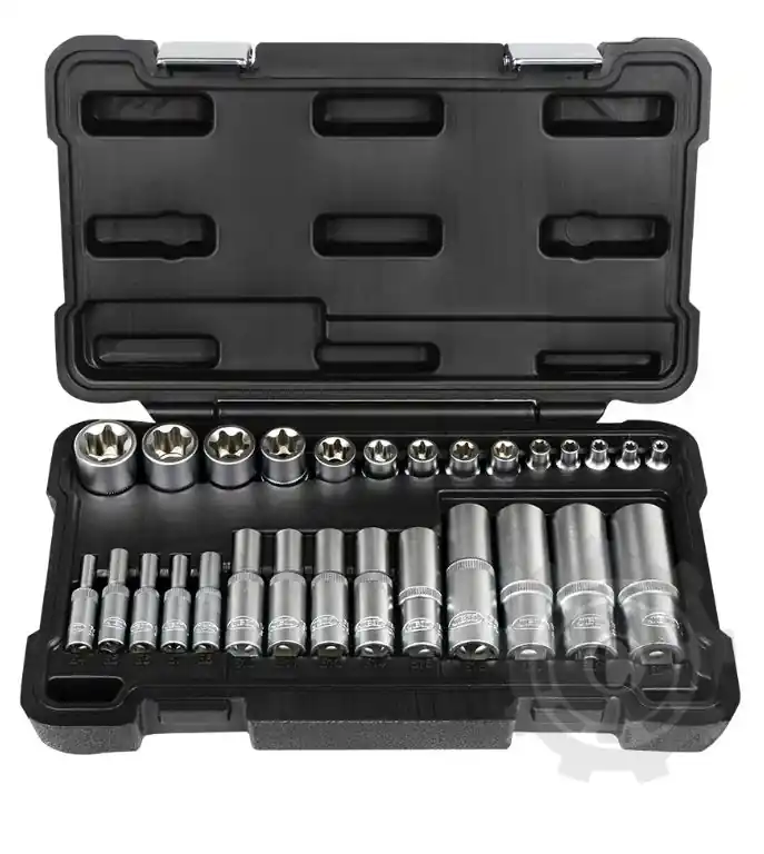 Ultima șansă SET 28 TUBULARE TORX SCURTE SI LUNGI JBM 54141