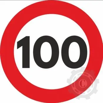 AUTOCOLANT REFLECTORIZANT LIMITARE DE VITEZA 100 Popular