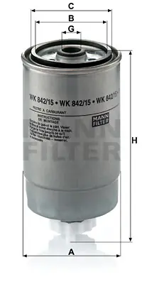 FILTRU MOTORINA WK842/15 Reducere extra