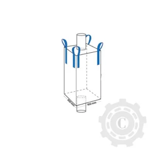 SAC BIG-BAGS 95X95X200CM CU GURA Reducere de preț