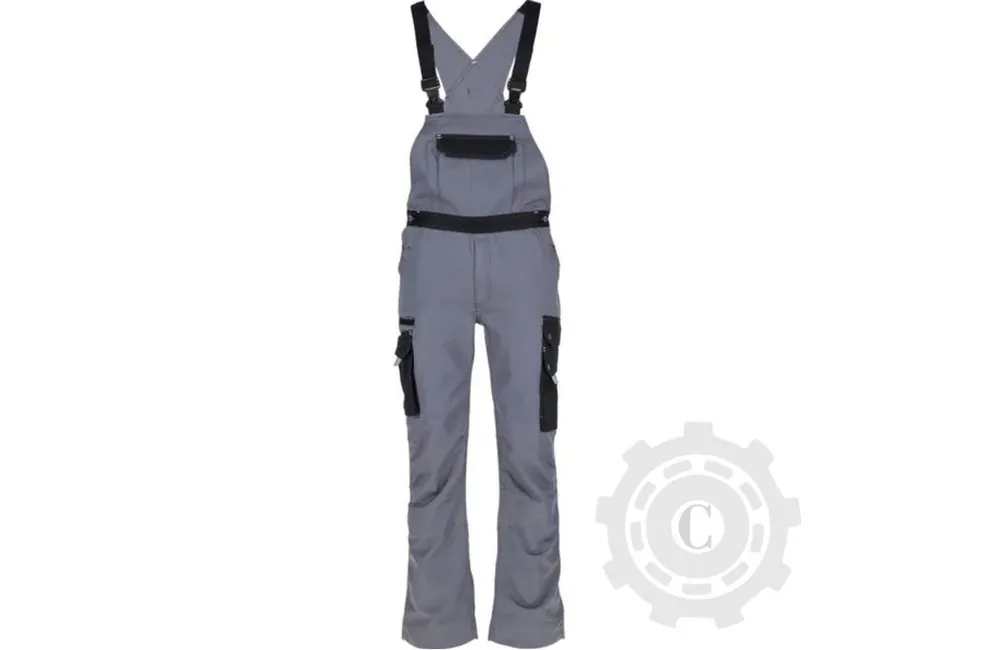 Salopetă unisex 2XL gri/negru Reducere extra