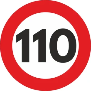 Reducere specială AUTOCOLANT LIMITA VITEZA MIC 110KM
