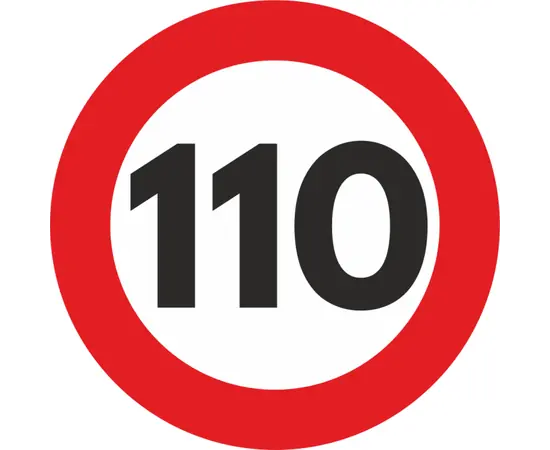 Reducere specială AUTOCOLANT LIMITA VITEZA MIC 110KM