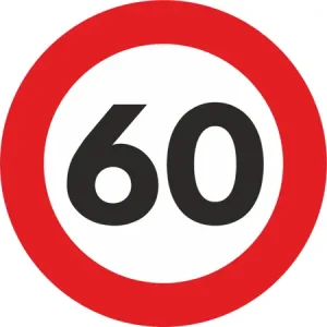 AUTOCOLANT LIMITA VITEZA MIC 60 Cel mai bun preț
