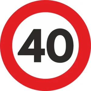 AUTOCOLANT LIMITA VITEZA MIC 40 Ofertă exclusivă