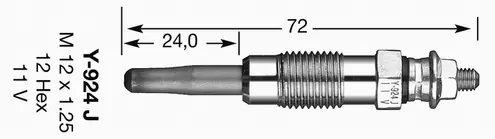 Preferatul clienților BUJIE INCANDESCENTA NGK Y702U