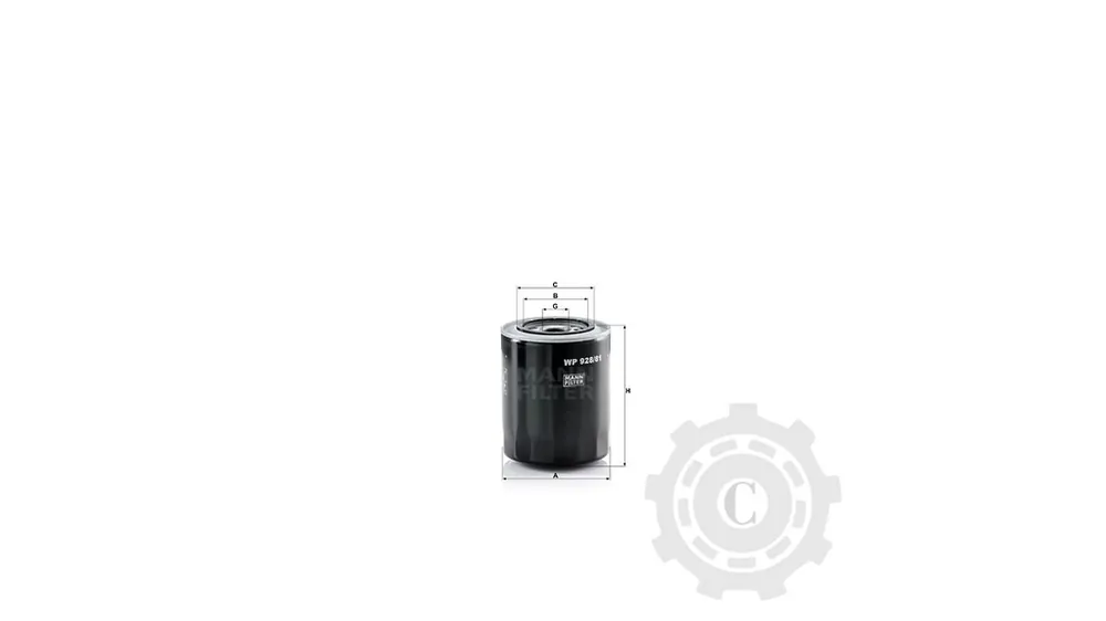 Cumpără online FILTRU ULEI WP928/81
