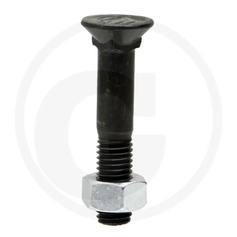 Șurub plug cap plat înecat gât pătrat DIN608 M12x30mm grupa 10.9 Cumpără online