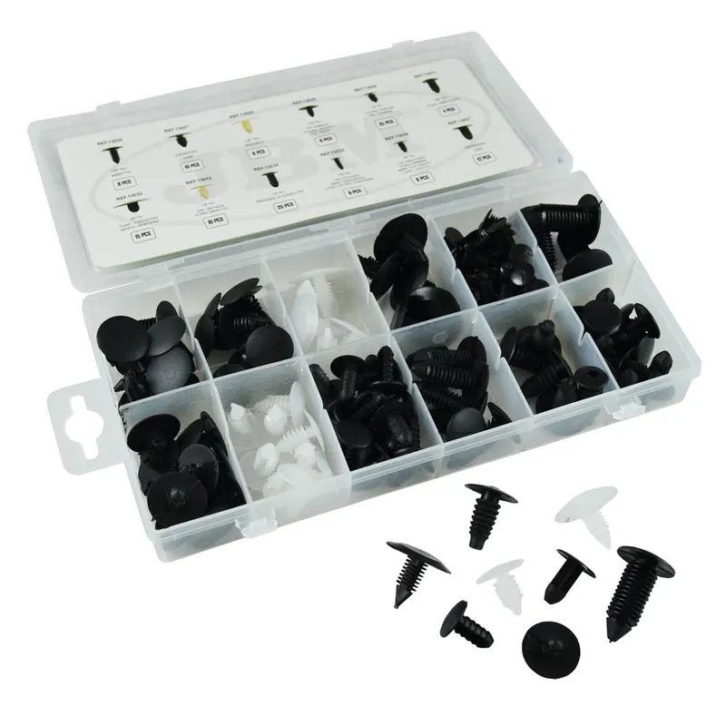 52888 TRUSA DE CLIPS DE PLASTIC UNIVERSAL 128 PCS Reducere de preț
