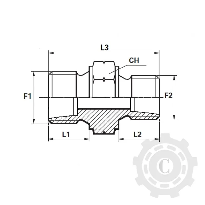 ADAPTOR DR FE M22X1.5L-M16X1.5L Calitate înaltă