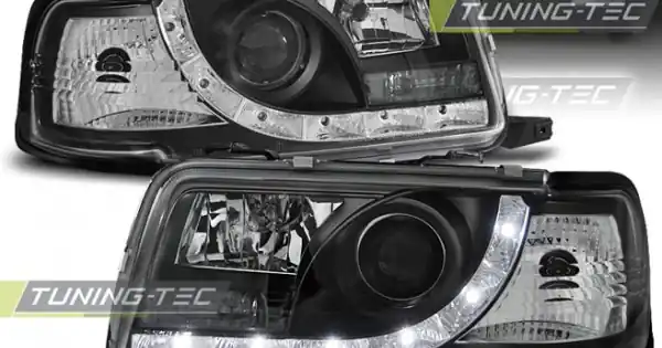 Faruri cu DRL pe fundal negru compatibil cu AUDI 80 B4 09.91-04.96 Ofertă specială