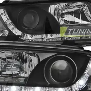 Faruri cu DRL pe fundal negru compatibil cu AUDI A4 11.94-12.98 Doar azi