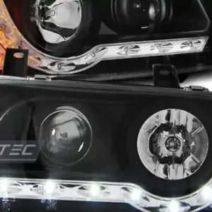 Faruri cu DRL pe fundal negru compatibil cu VW T4 90-03.03 TRANsportER Discount