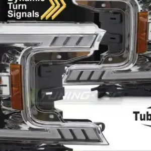 Faruri cu lumina tub crom compatibil cu FORD F150 MK13 17-20 Popular