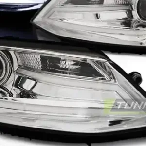 Faruri cu lumina tub crom compatibil cu VW JETTA VI 1.11-18 Vezi acum
