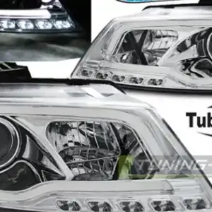 Faruri cu lumina tub DRL crom compatibil cu AUDI A3 8P 08-12 Calitate înaltă