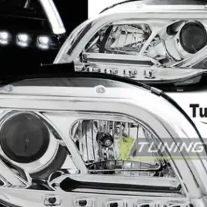 Faruri cu lumina tub DRL crom compatibil cu AUDI A4 B7 11.04-03.08 Comandă acum