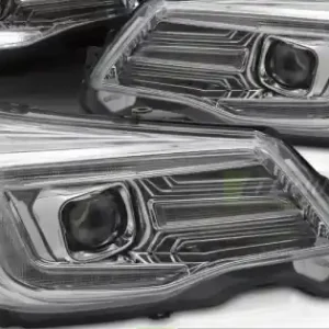 Faruri cu lumina tub DRL crom compatibil cu SUBARU FORESTER IV 13-18 Noutate