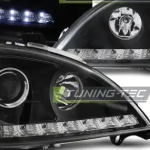 Faruri cu DRL pe fundal negru compatibil cu MERCEDES W163 ML M-KLASA 09.01-05 Cel mai vândut