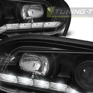 Faruri cu DRL pe fundal negru compatibil cu VW GOLF 3 09.91-08.97 Lichidare de stoc