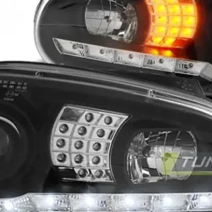 Faruri cu DRL pe fundal negru compatibil cu VW GOLF 4 09.97-09.03 Reduceri